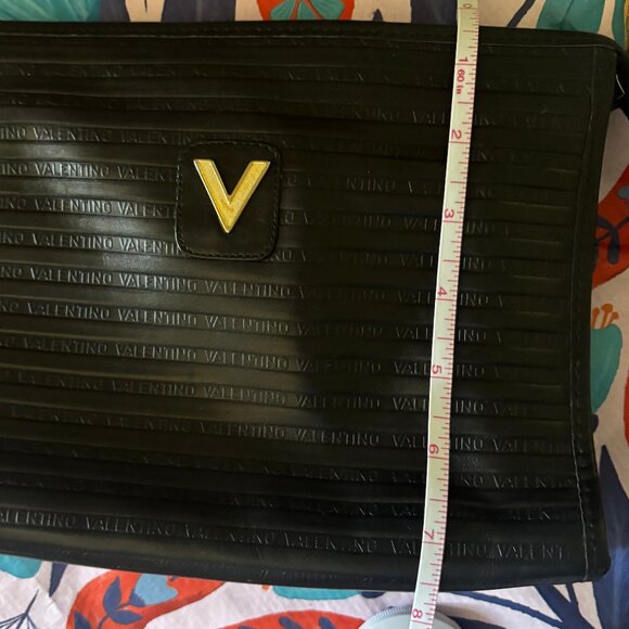 Mario Valentino Black leather Clutch Pouch So soft! - Picture 4 of 13